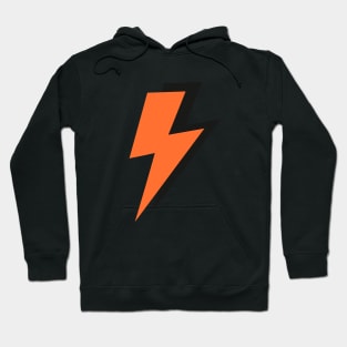 Orange and Black, Lightning Bolts Hoodie